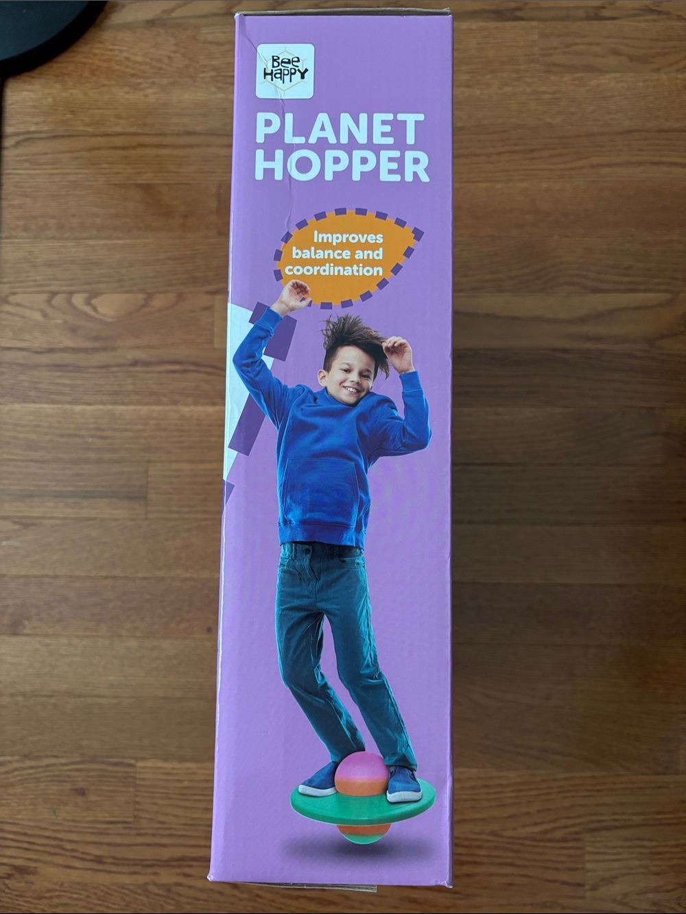 New in box- Planet Hopper Balance Trainer - Green with Pink & Orange Dome - Picture 2 of 6